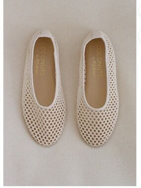 Coconuts by Matisse Ivory Woven Ballet Flat